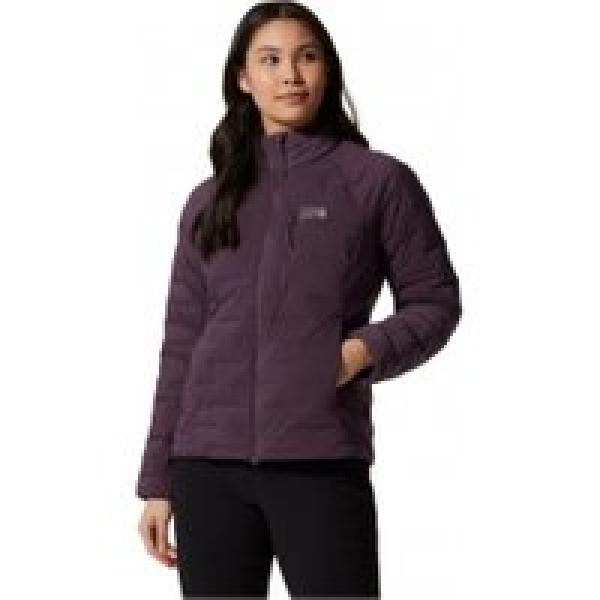 mountain hardwear stretch down jacket purple women s