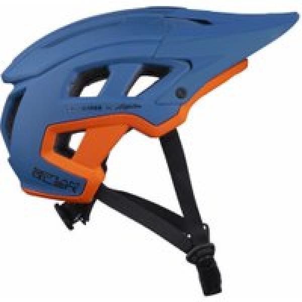 kenny scrambler helm blauw oranje