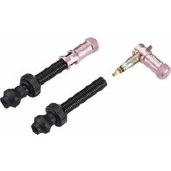 granite design juicy nipple 60 mm tubeless valves with pink bus remover caps