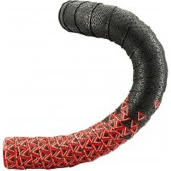 deda loop handlebar tape black red with caps