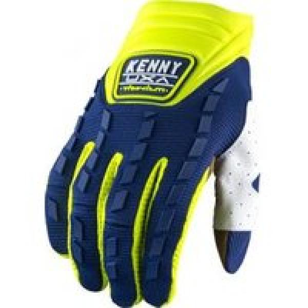 kenny titanium lange handschoenen blauw geel
