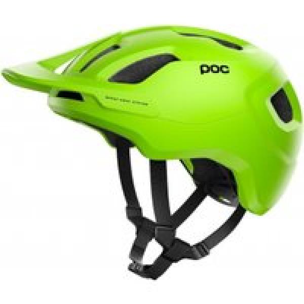 poc axion spin helm fluorescent yellow matte green