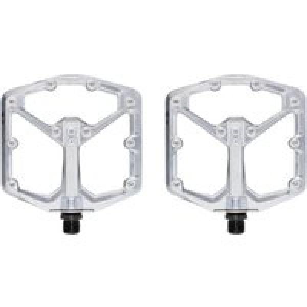 crankbrothers stamp 7 large silver edition flat pedals hoogglans zilver