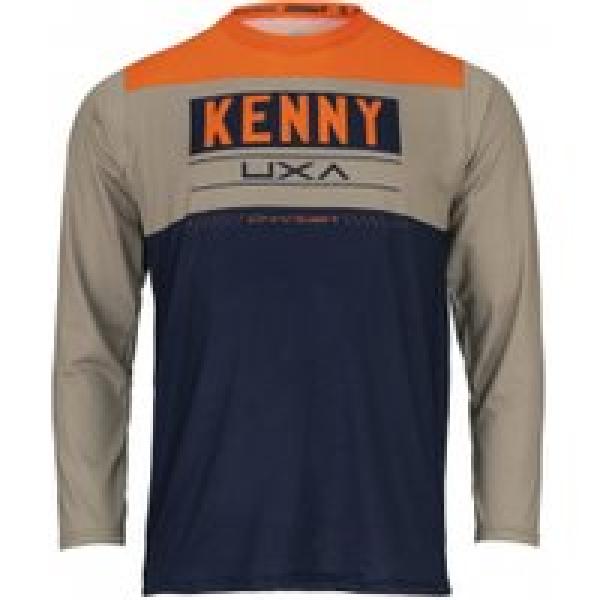 kenny charger long sleeve jersey blauw oranje