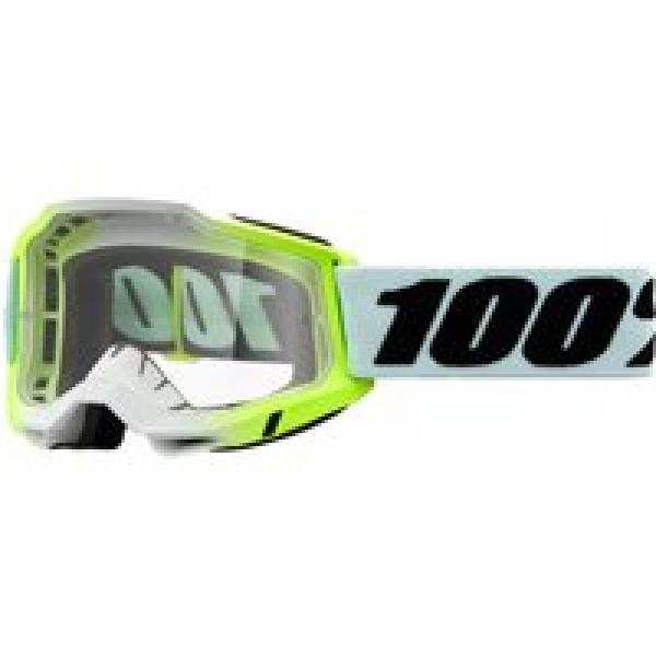 100 accuri 2 dunder green goggle clear lens