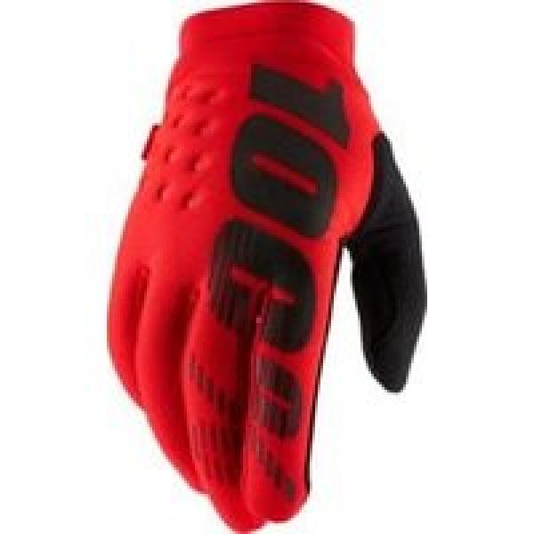 100 brisker red long gloves