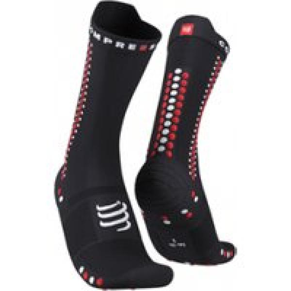 paar compressport pro racing socks v4 0 bike black red