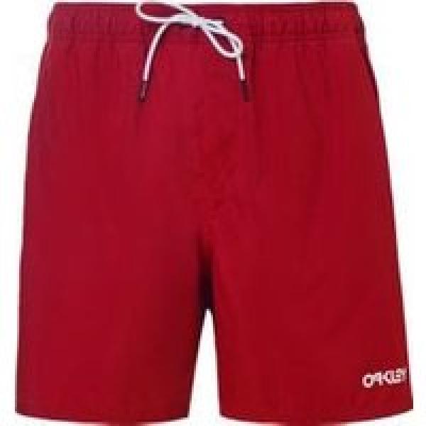 oakley beach volley 18 shorts red