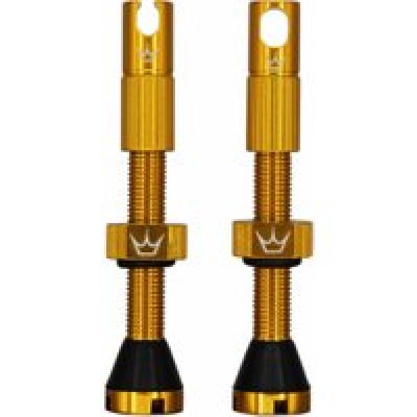 peaty s x chris king mk2 60 mm gold tubeless valves