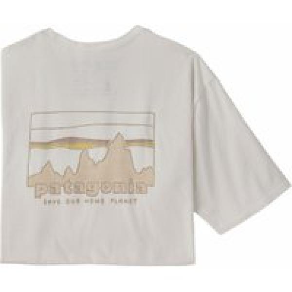 patagonia 73 skyline organic t shirt heren wit t shirt