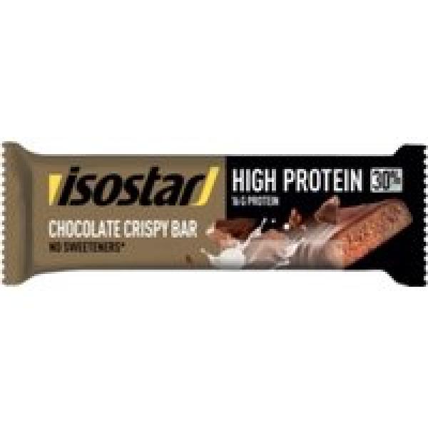 isostar high protein 30 choco crispy bars a l unite