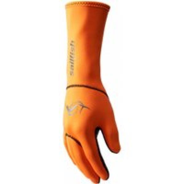 paar neopreen zeilvis handschoen oranje