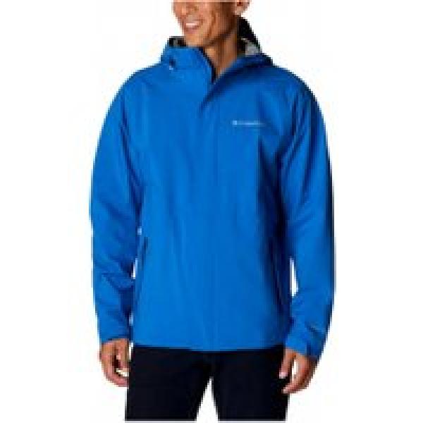 columbia earth explorer waterproof jacket blue man