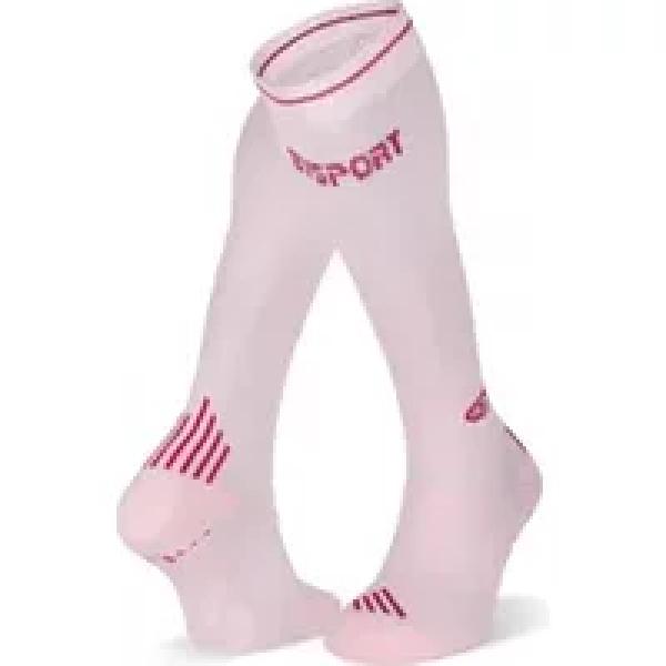 bv sport run compressie sokken roze