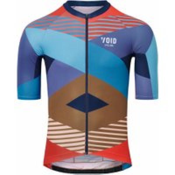 void abstract blue korte mouw jersey