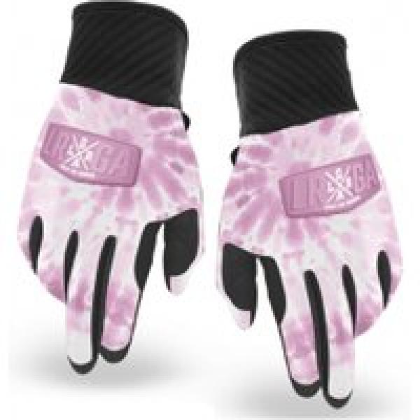 paar loose riders tie dye roze lange handschoenen