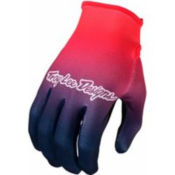 troy lee designs flowline faze handschoenen rood navy blauw