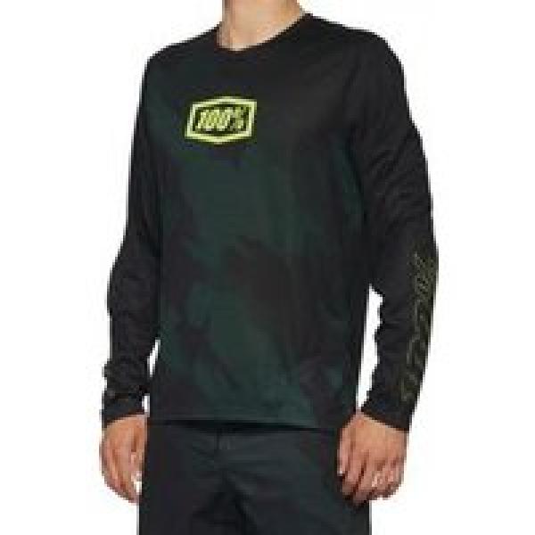 airmatic limited edition 100 long sleeve jersey zwart camo