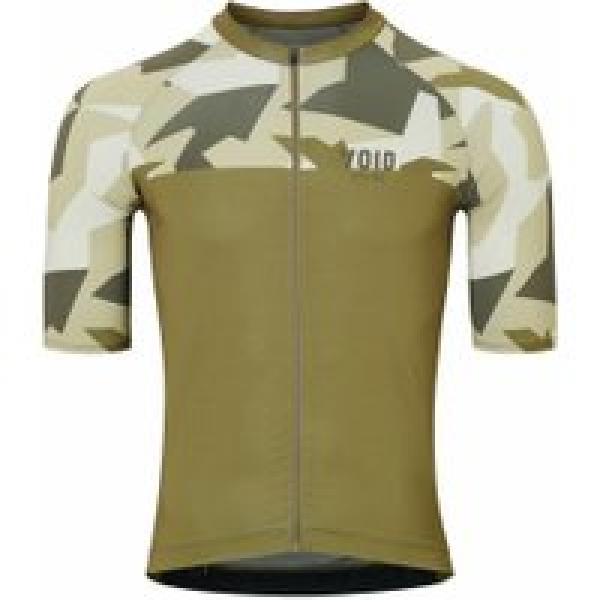 void abstract camo olive korte mouw jersey