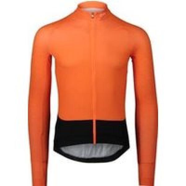 poc essential road orange long sleeve jersey