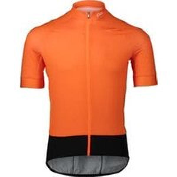 poc essential road short sleeve jersey oranje