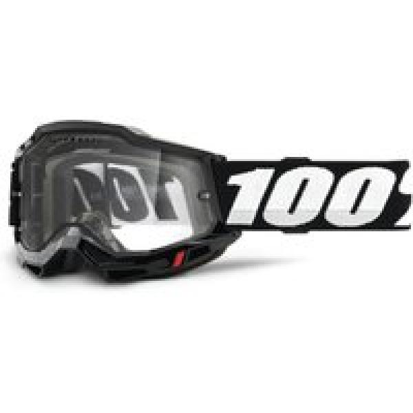 100 accuri enduro mtb goggle black clear lens