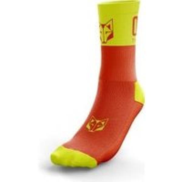 otso multisport sokken medium cut oranje geel