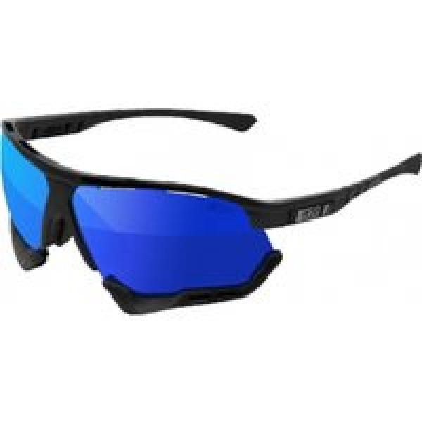scicon aerocomfort xl glossy black mirror blue goggles