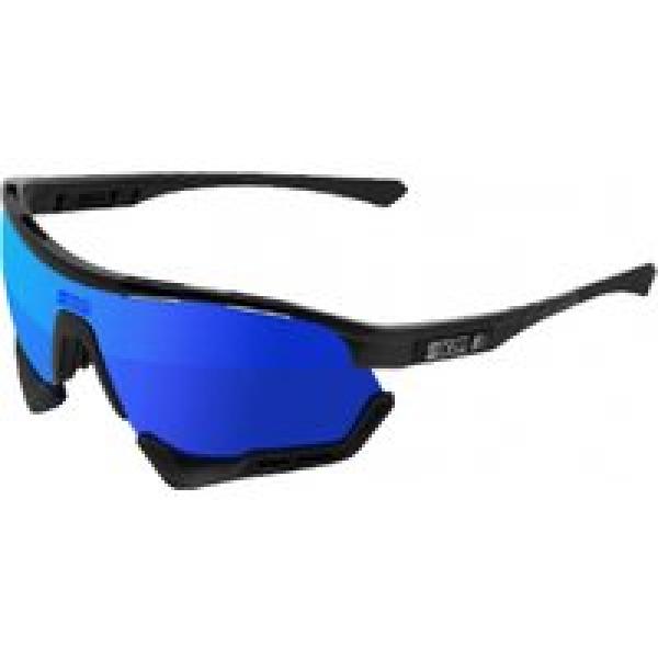 scicon aerotech xxl glossy black mirror blue goggles