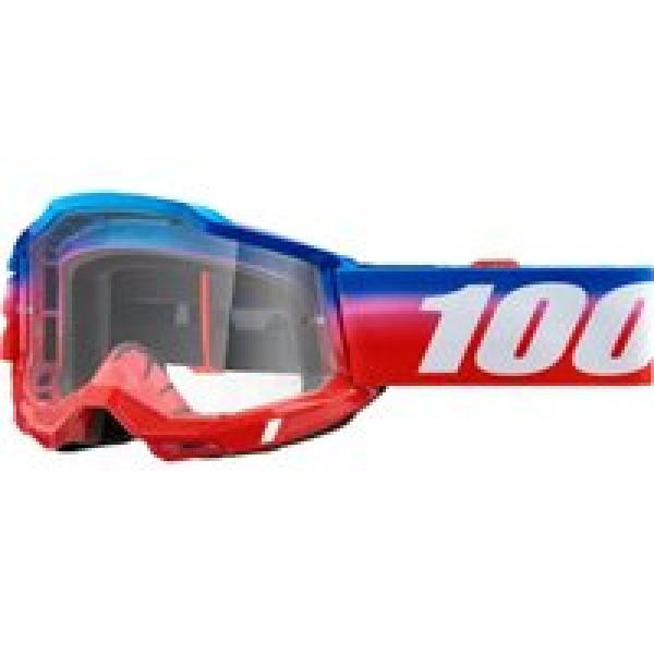 100 accuri 2 unity blue red goggle clear lenses
