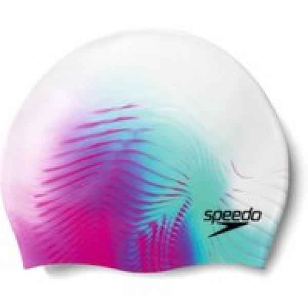 speedo dig printed pink swim cap