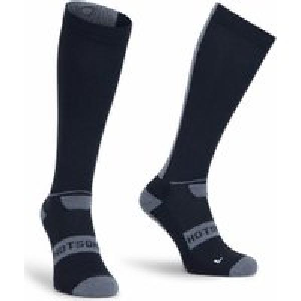 spatz hotsokz lange winter merino sokken zwart grijs