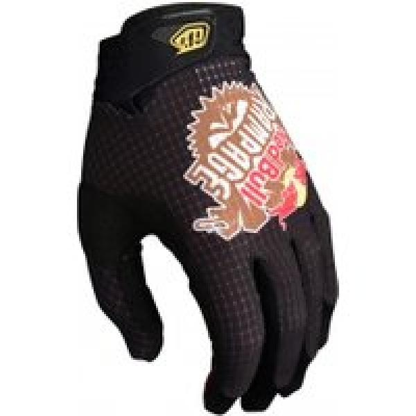 troy lee designs x redbull air rampage logo black long gloves