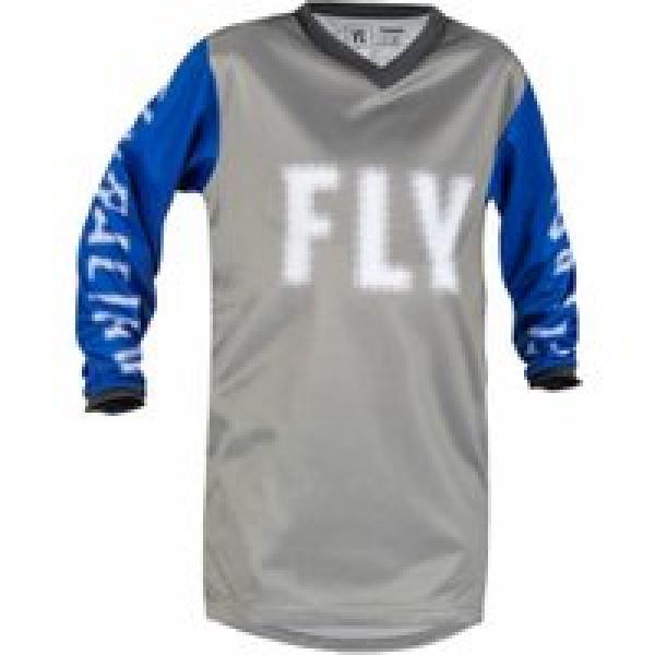 fly f 16 grey blue kids long sleeve jersey