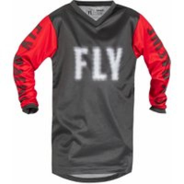 fly f 16 grey red kids long sleeve jersey