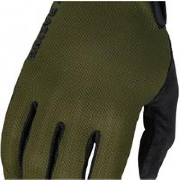 fly mesh dark forest green black long gloves