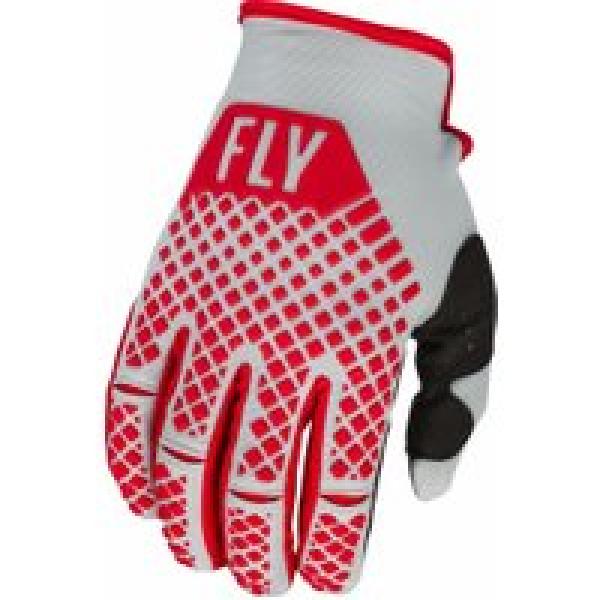 fly kinetic long gloves red grey child