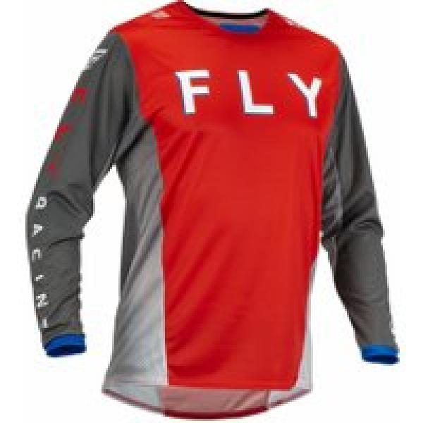 fly kinetic kore long sleeve jersey red grey