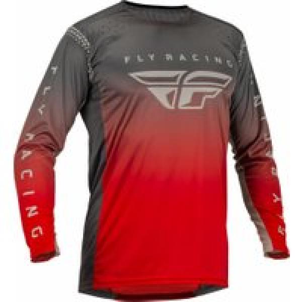 fly lite long sleeve jersey red grey