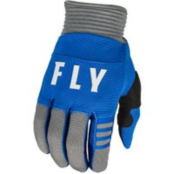 fly f 16 long gloves blue grey child