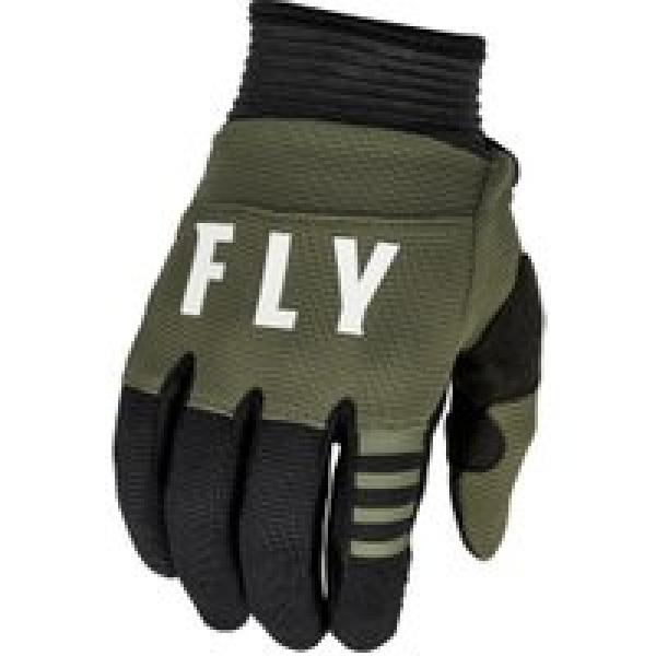 fly f 16 long gloves olive green black child
