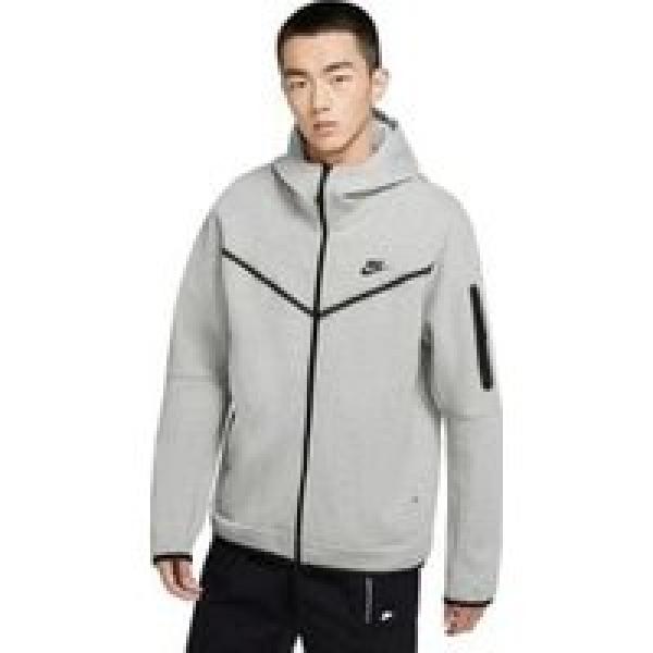 nike sportswear tech fleece hoodie grey