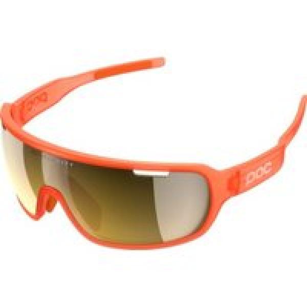 poc do half blade sunglasses fluorescent orange violet gold mirror