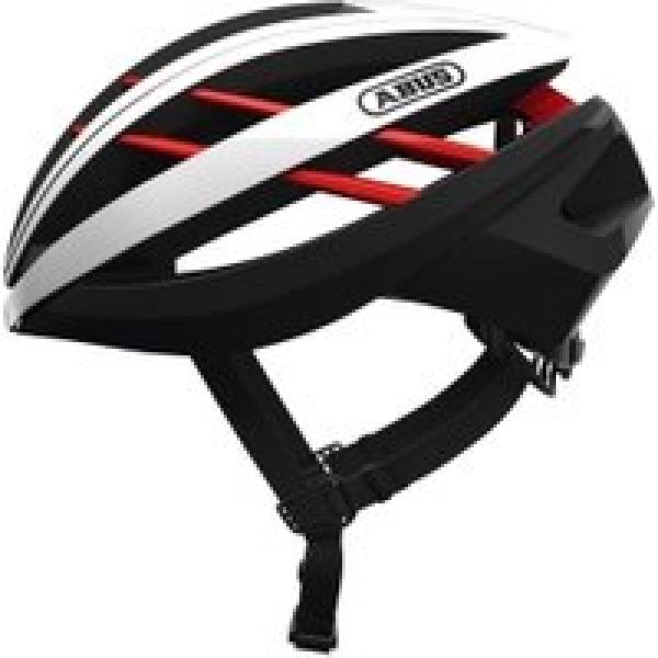 abus aventor helm wit rood