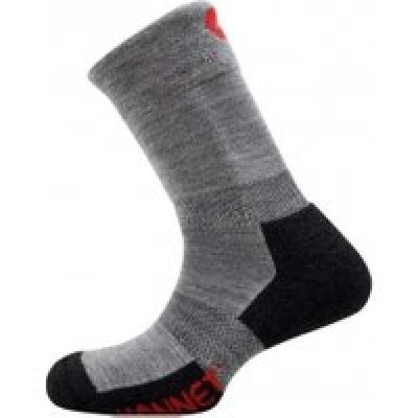 paar monnet trek comfort sokken grijs