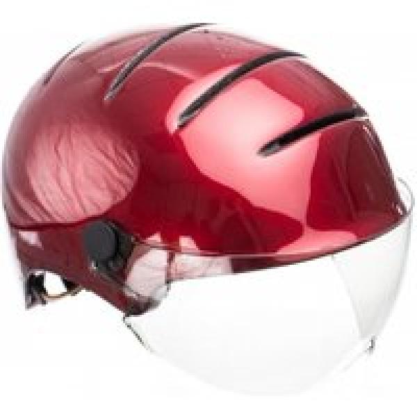 kask lifestyle helm donker rood