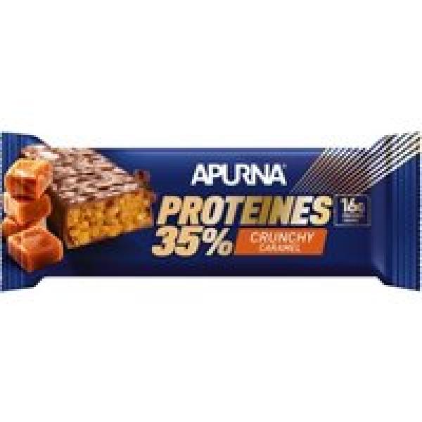 apurna crunchy caramel high protein bar 45g