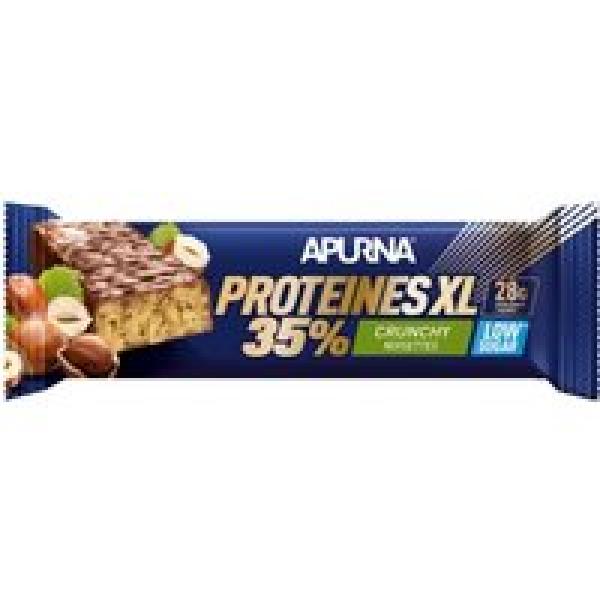 apurna crunchy xl hazelnut high protein bar 80g