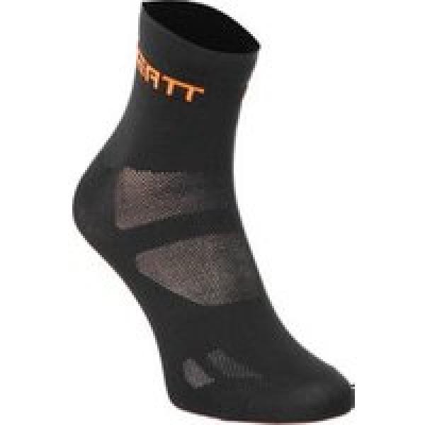 neatt 7 5cm sokken zwart oranje
