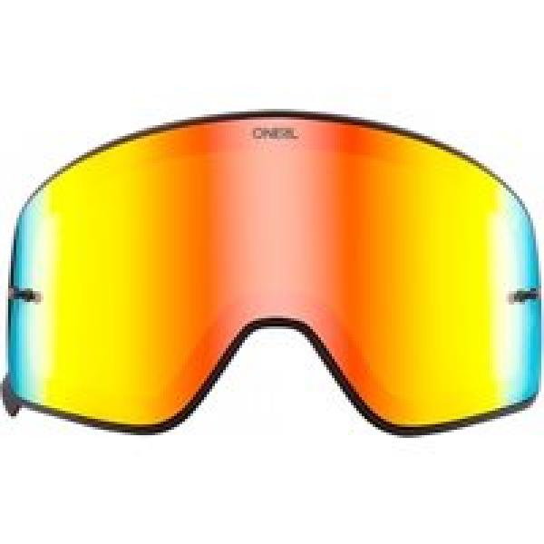 o neal b 50 red mirror goggle lens